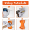 Leaf Blower Wall Holder Hanger for Most Blowers 1 set 6