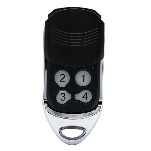 Télécommande de porte de garage 4 touches 433,92 MHz – Rolling Code, pile intégrée, portée jusqu'à 100 m