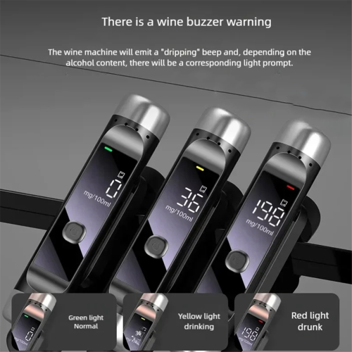 Draagbare alcoholtester LCD-scherm Rijtest onder invloed 1