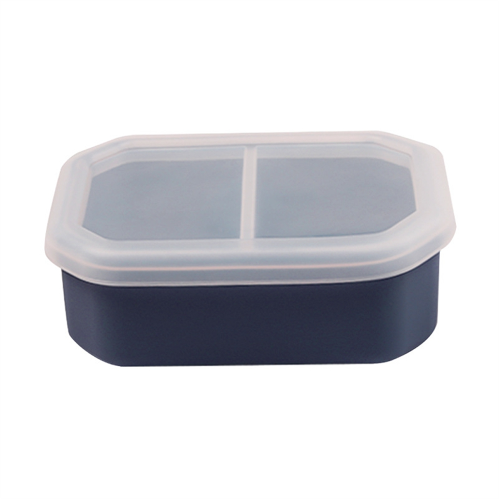 Boîte à lunch portable avec couvercle pour micro-ondes Bleu