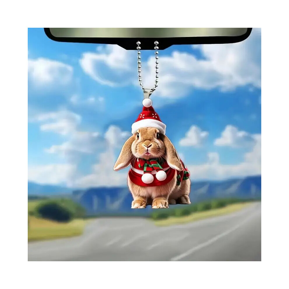 Easter Acrylic Charming Bunny Festive Pendant For Cute Interior Car Accessory-image-OPC-PGFYYDY-NEW