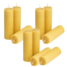 Kit para fazer velas de cera de abelha 100% natural com 10 peças