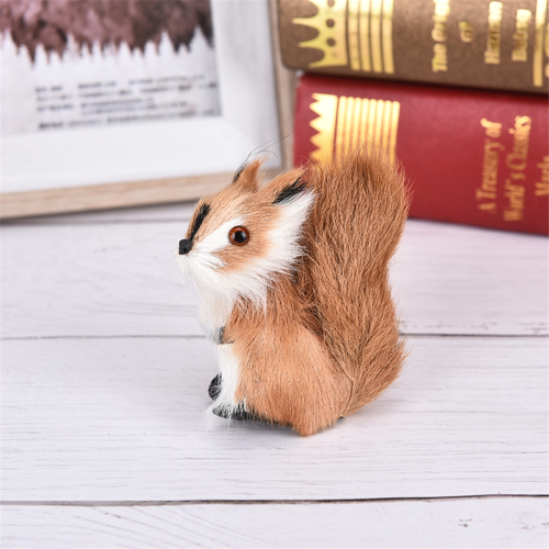Presente de esquilo simulado modelo animal decoração de feriado 2