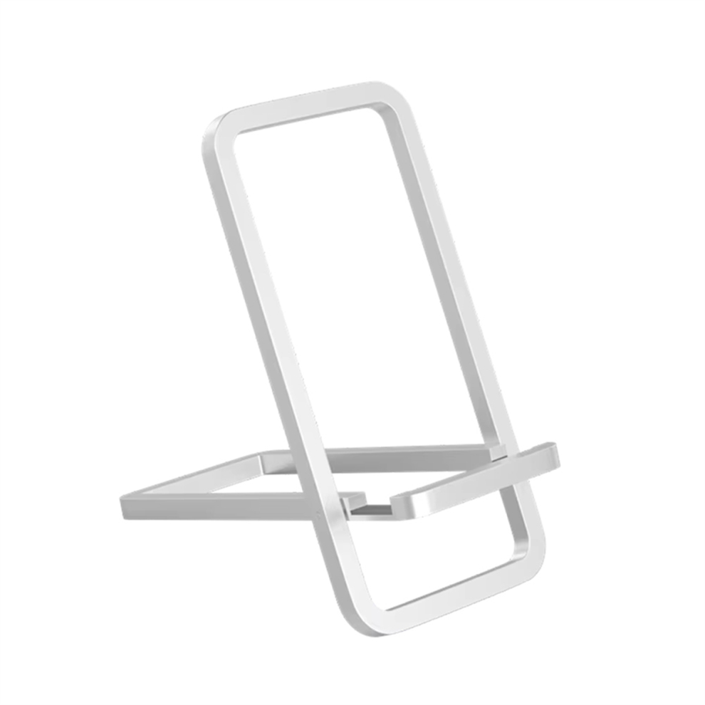 Mobile Phone Stand Desktop Lazy Holder Bedside Foldable Silver 4851108212491