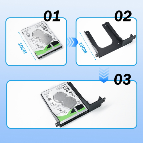 2.5-Inch Hard Drive HDD SSD Bracket with Screws for 2 PS2 1