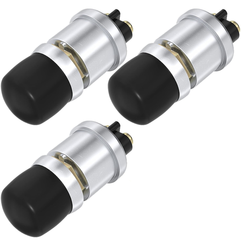 Push Start Button Switch 12V 50A Momentary Push Button 3Pcs 4851108208838
