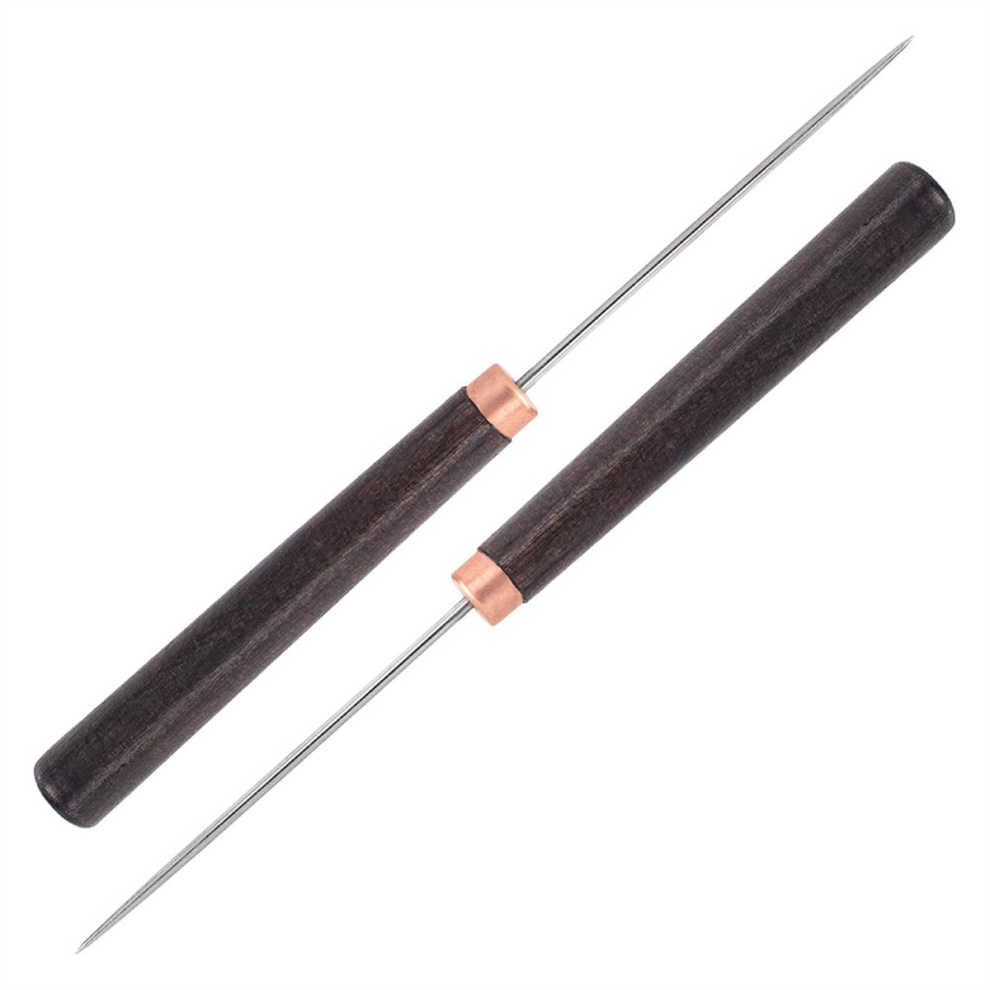 2 Pcs Awl Tool With Wooden Handle, Leather Awl Punch Tool, 4853721295417