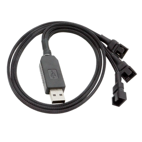 12-V-USB-Lüfter-Netzadapterkabel 1 auf 3 Step-Up-Netzadapterkabel
