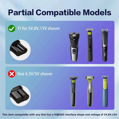 15V HQ8505 Type-C Shaver Adapter Charging Converter for ,A 2
