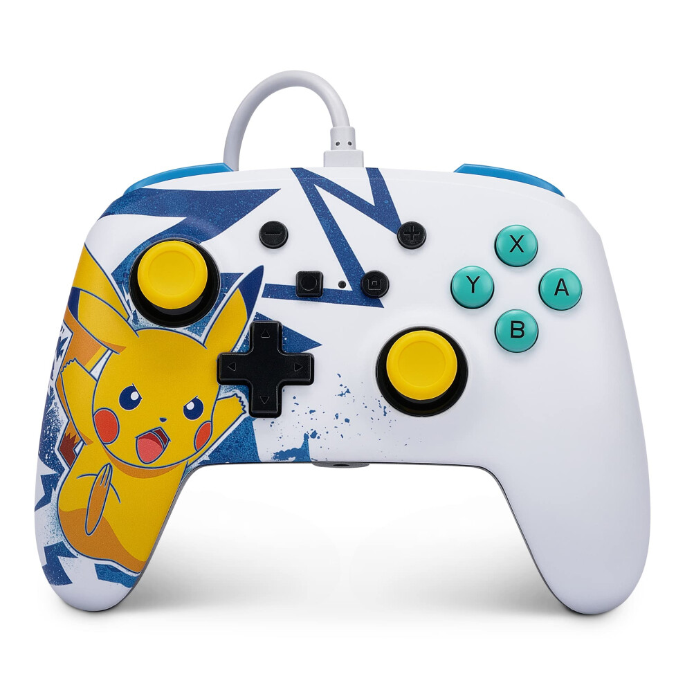 Powera Enhanced Wired Controller For Nintendo Switch And Oled Model, Advance Gaming Buttons, 3.5Mm Stereo Jack And Anti-Friction Rings, Officially 617885045189