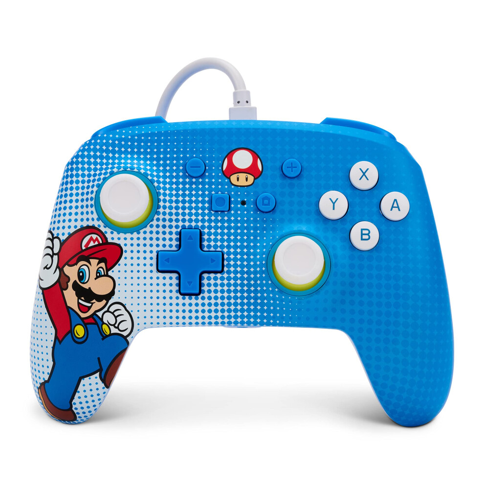 Powera Enhanced Wired Controller For Nintendo Switch - Mario Pop Art 617885027338