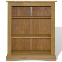 Susany 3-Tier Bookcase Book Shelves Storage Shelf Wooden Storage Cabinet for Office, Living Room, Bedroom, Entrance, Mexican Pine Corona Range