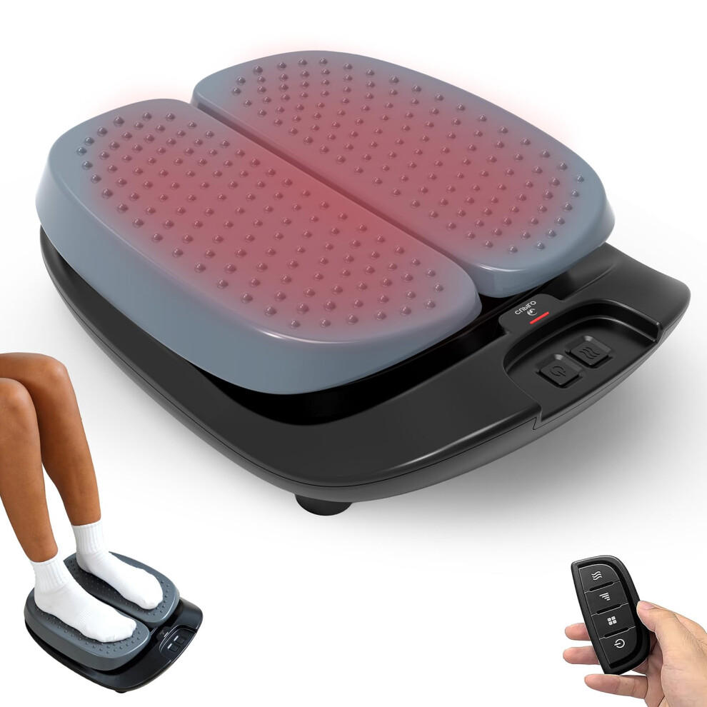 Cupilo Fsa Hsa Neuropathy Foot Massager Eligible Adjustable Vibration Foot Massager With Heat And Remote Control, Electric Foot Massager For Leg