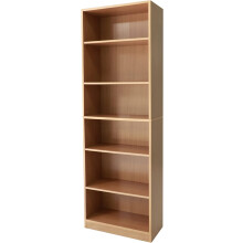 Absolute Deal Tall Narrow Bookcase Storage Unit With Adjustable Shelving Furniture For Living Room Home Office, Beech, 60 x 29 x 180 cm