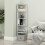 Furinno Pasir 5-Tier Corner Open Shelf Bookcase, White 3