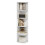 Furinno Pasir 5-Tier Corner Open Shelf Bookcase, White 5