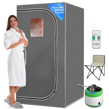 SereneLife Portable Sauna, Full Size Infrared Home Spa, indoor sauna tent, steam room, home sauna tent, steam sauna tent, One Person Sauna box for