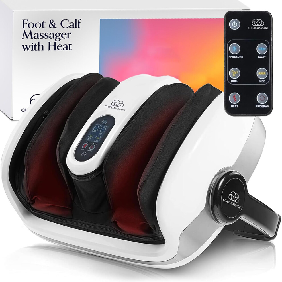 Cloud Massage White Shiatsu Foot Massager For Pain Relief - Foot Massager Machine For Relaxation (Lltim01, )
