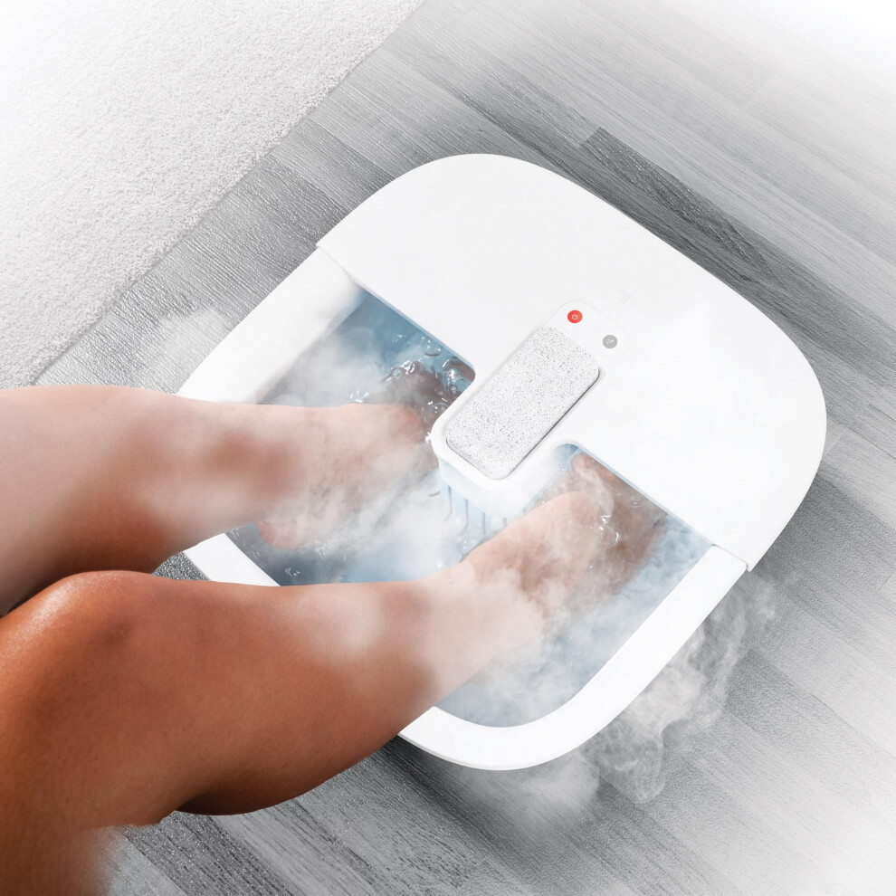 The Source Sharper Image Soothing Foot Massager Heated Bubble Home Spa Massaging Soak Bath