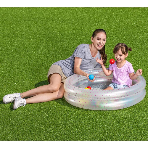 Bestway Piscina de bolas - BESTWAY - Arriba y sobre - 90x20 cm - Multicolor - PVC 2
