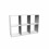 Topeshop MALAX 2X3 BIEL living room bookcase 1