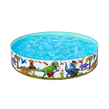 Bestway| Dinosaur Paddling Pool, Kiddie Swimming Pool, Inflatable Above Ground Pool, Outdoor Garden Pool, 183cm x 38cm