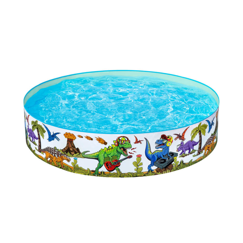 Bestway Bestway| Dinosaur Paddling Pool, Kiddie Swimming Pool, Inflatable Above Ground Pool, Outdoor Garden Pool, 183Cm X 38Cm