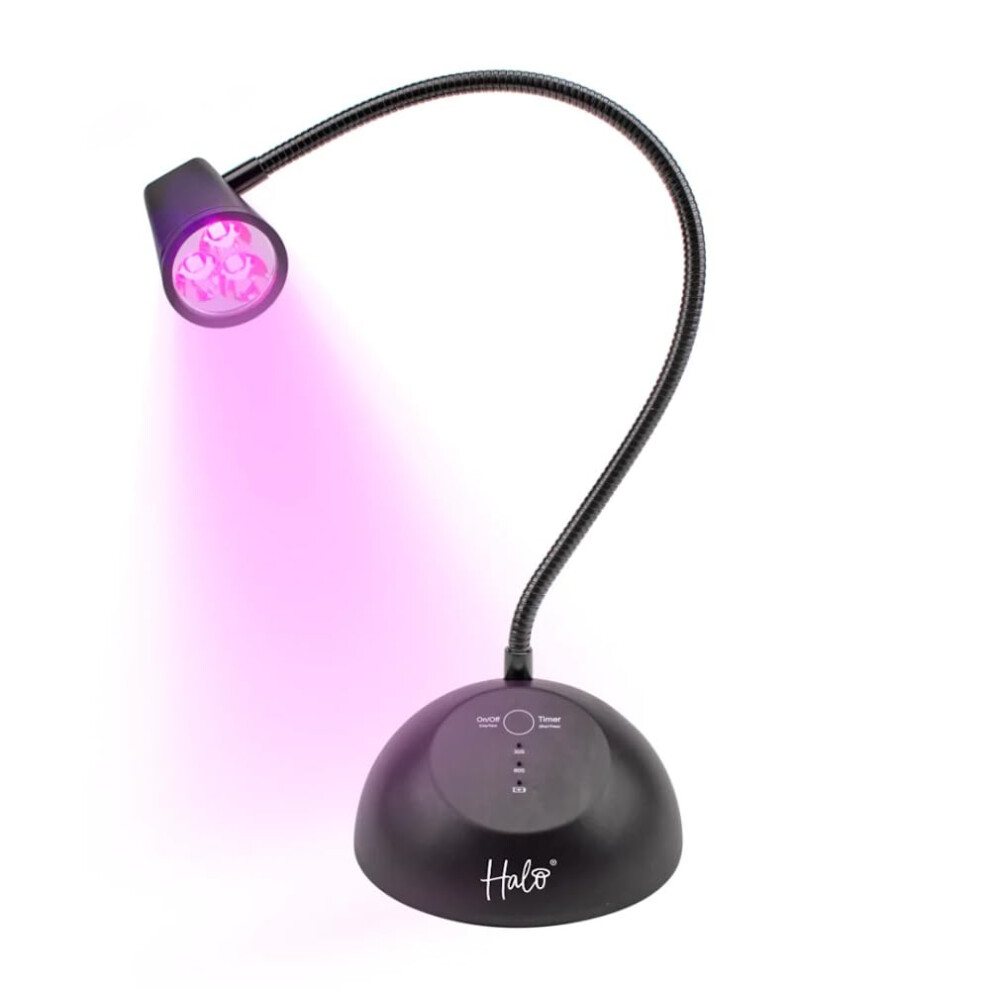 Pure Nails Halo Flash Cure Led Nail Lamp 18W - For Flash Curing Tips & Glue And Gel Nail Repairs