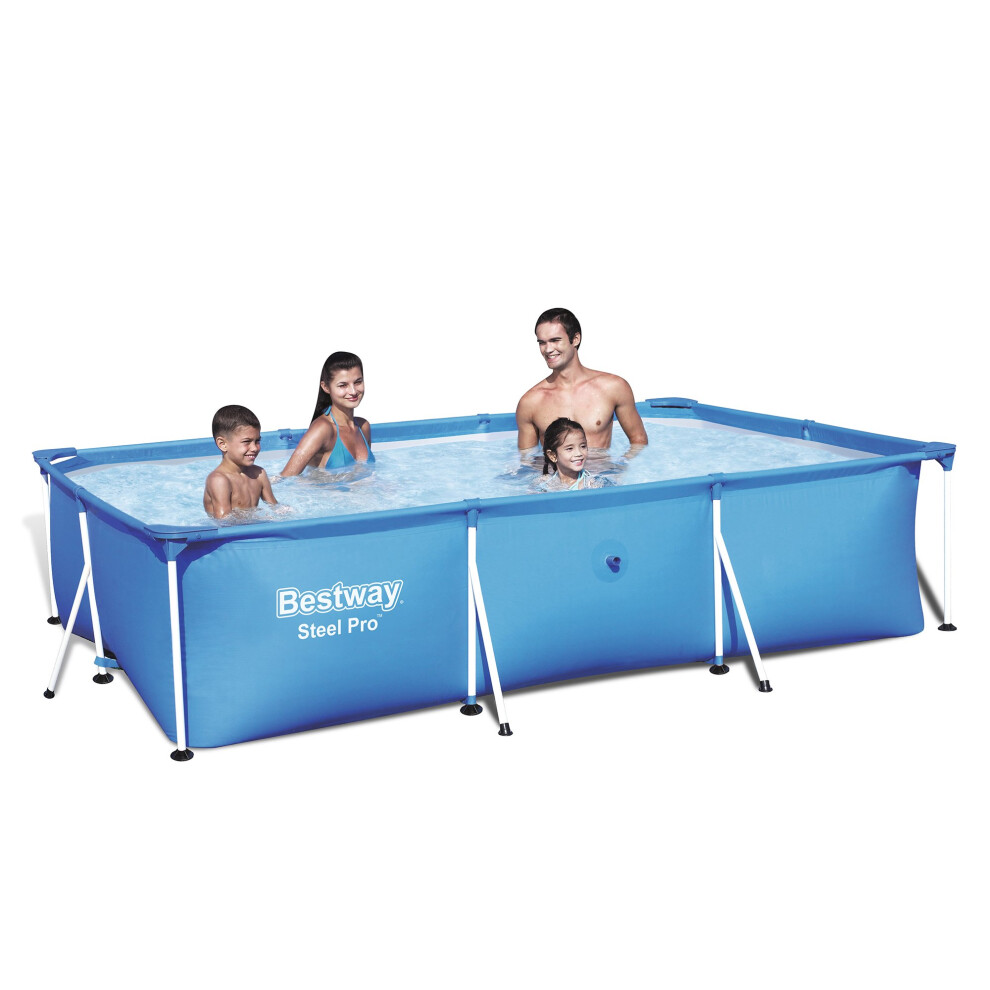 Bestway 56404 - Deluxe Splash Frame Pool Children's Tubular Detachable Pool, 300x201x66 cm, blue