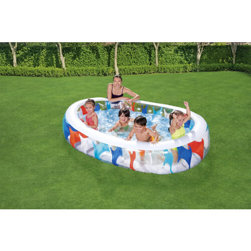Bestway Bestway Elliptic Inflatable Play Pool, Multicolor, M 1