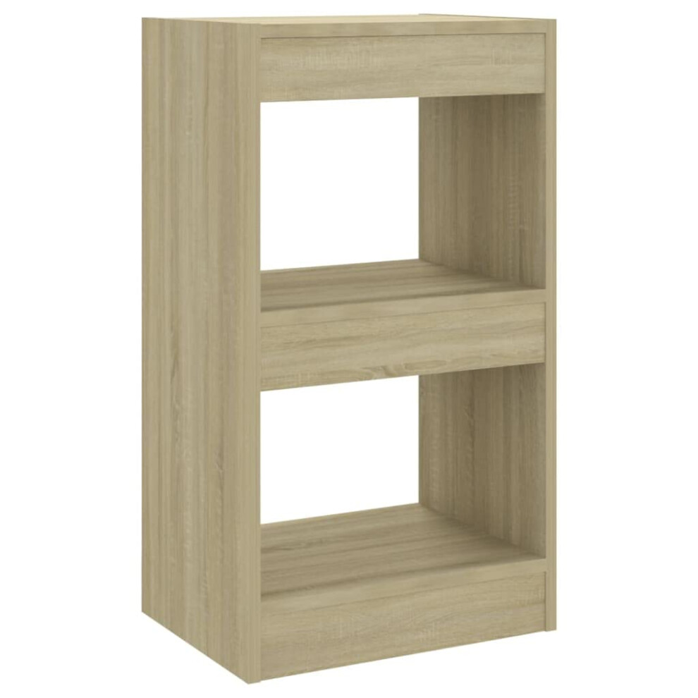 Vidaxl Book Cabinet/Room Divider Indoor Storage Book Shelf Stand Rack Bookcase Cabinet Home Organiser Room Partition Furniture Sonoma Oak