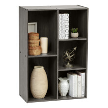 Iris Ohyama, Wooden Storage Shelf/Cabinet Cube/Bookcase/Storage cabinet/Open cabinet, 60cm wide, Easy assembly, Design, Office, Living Room, Bedroom -