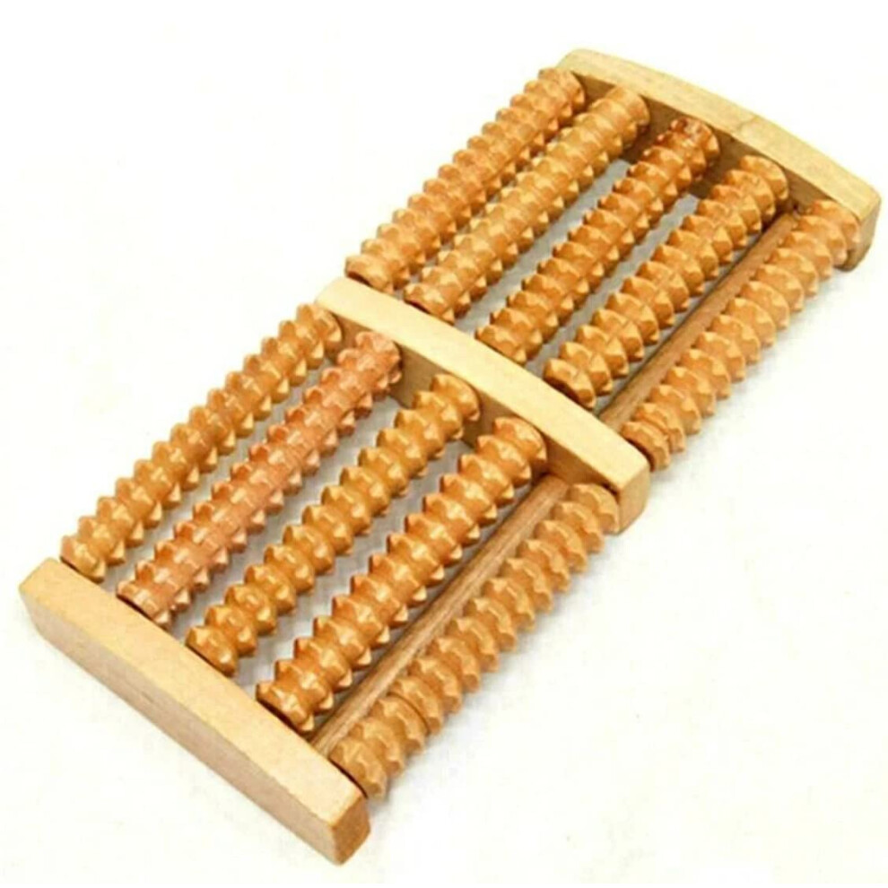 Mszsa Wooden Foot Feet Roller Wood Care Massage Reflexology Relax Relief Massager Spa