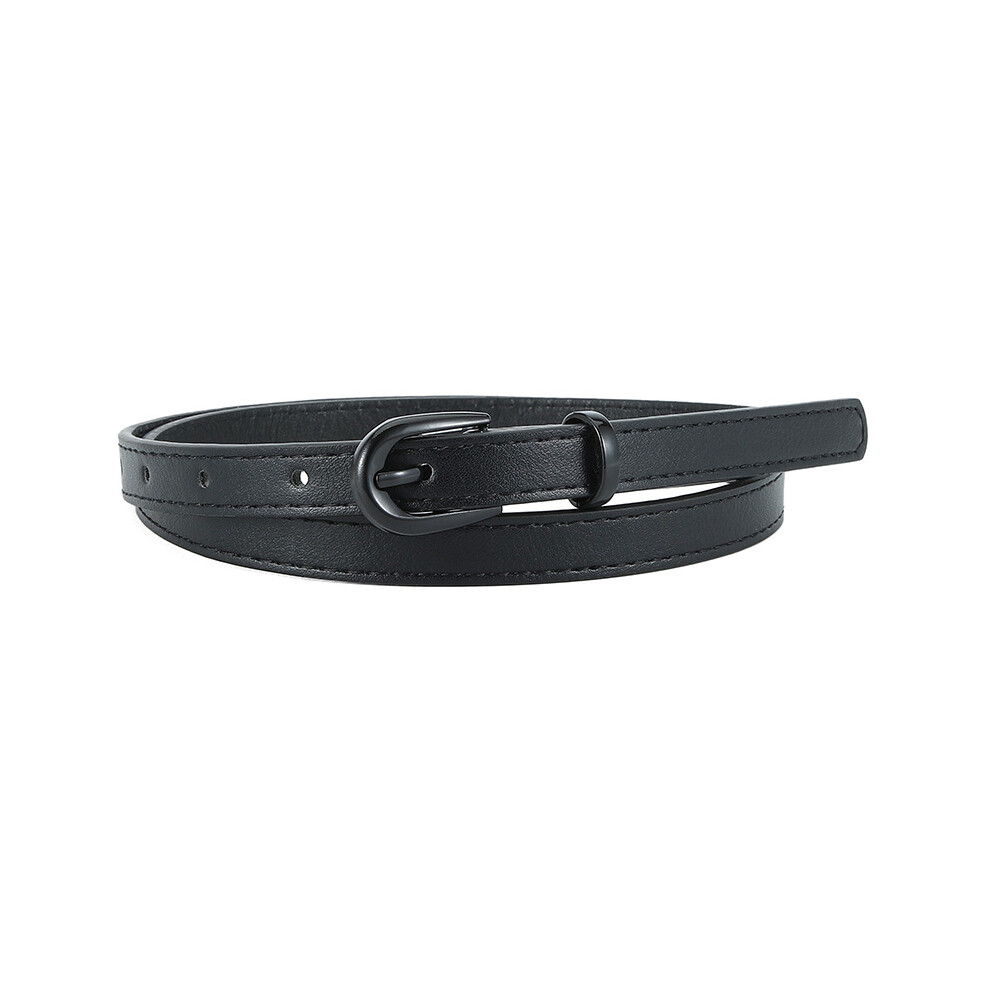 (Black) Sleek And Contemporary Pu Leather Womens Belt With Stylish Pin Buckle Any Outfit For-image-OPC-PGFZS9C-NEW