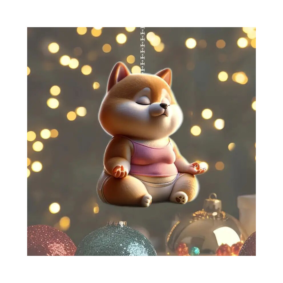 Charming Dogthemed Acrylic Car Hanging Ornament Fun Decor For Stylish Auto Characters 79 Interiors-image-OPC-PGG26YT-NEW