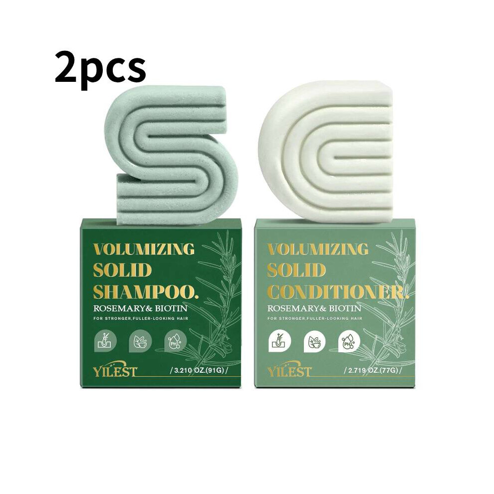 (Rosemary) Strengthening Shampoo Hair Conditioner Bar Soap Rice Protein Water Rosemary