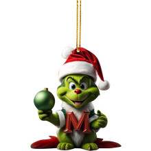 (StyleM) Grinch Alphabet Colorful Christmas Tree Ornaments Charming Hanging Decor Acrylic