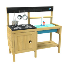 TP Junior Chef Wooden Mud Kitchen with Working Tap & Sink - FSC certified
