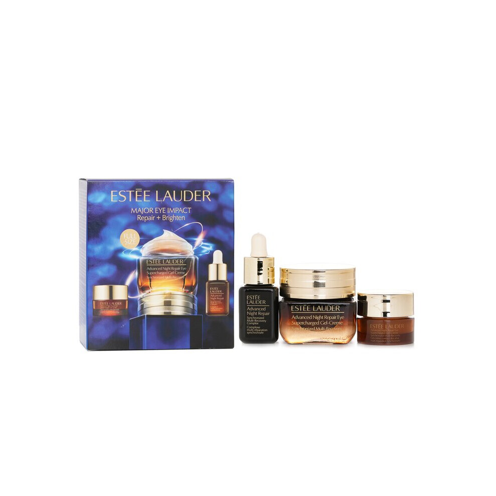 Major Eye Impact Trio Repair + Brighten Skincare Set: ANR Eye Supercharged Gel Cream (15ml + 5ml) + Repair Serum 7ml 3pcs