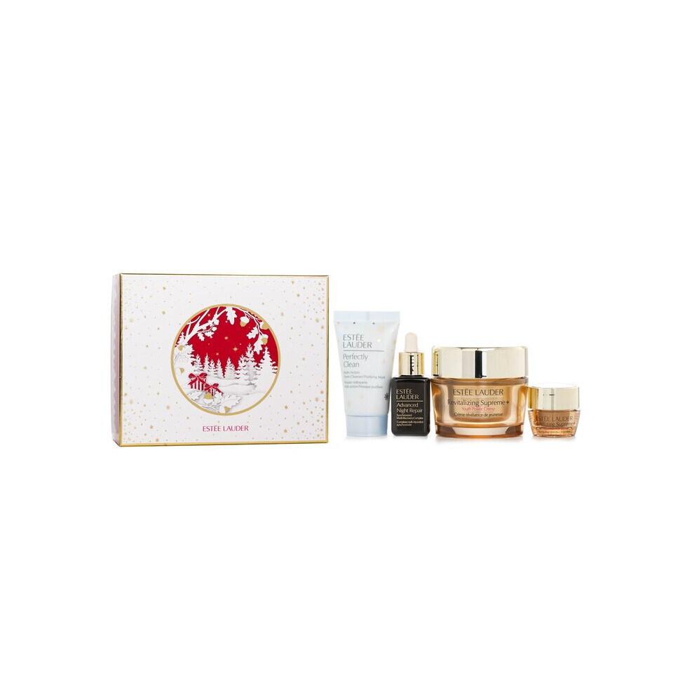 Firm And Lift Wonders Set: Perfectly Clean Cleanser + Advanced Night Repair + Revitalizing Supreme + Eye Balm 4pcs