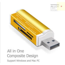 (gold) 20 All Usb In 1 Multi Memory Card Reader For Tflash Mmc Tf Stick Memory M2