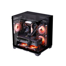 PC-Behuizing Zeezichtkamer Gamingcomputer Desktop M-ATX-Moederbord Dubbelzijdig Gehard Glas PC-Gamerkast