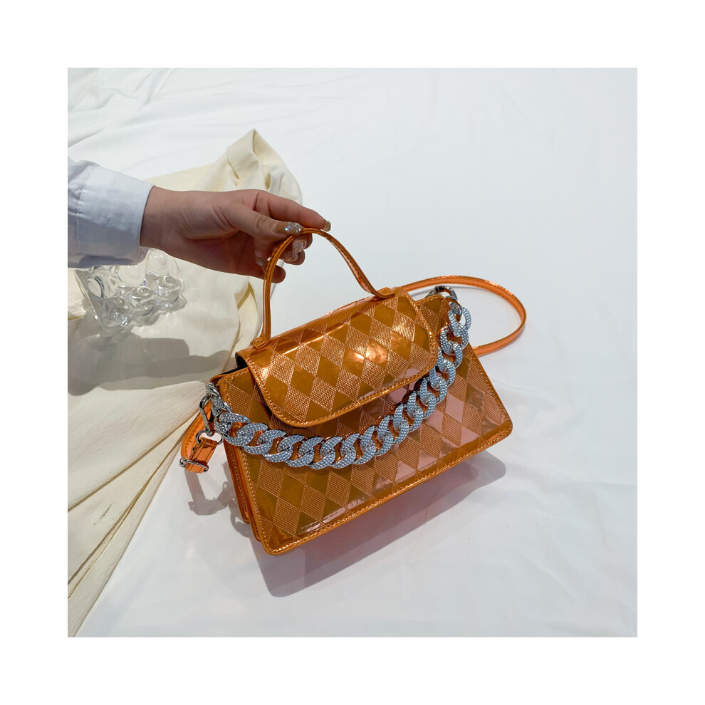 (StyleC) Urban Chic Trendy Mini Shoulder Bag New Fashion Textured Box Handbag Pu-image-OPC-PGG56NW-NEW