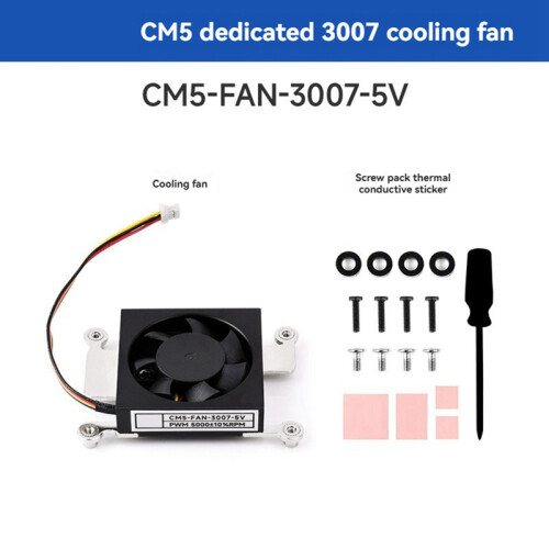 CM5 Cooling Fan for Compute Module 5 Low Noise with Heat 2