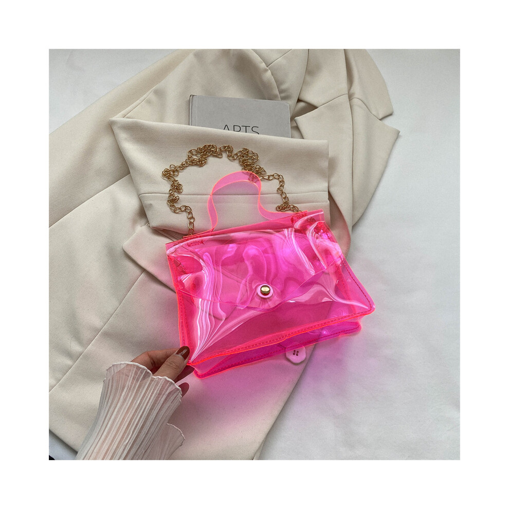 (RosePink) Mini Square Trendy Bag For Women Pvc Material With Magnetic Closure And Street Style Design-image-OPC-PGG5BN7-NEW