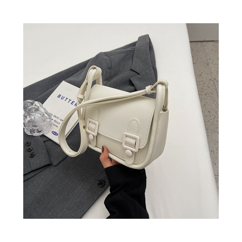 (Beige) Crossbody Fashionable Mediumsized Bag For Women With Comfortable Single Strap And Lining Polyester-image-OPC-PGG5GJM-NEW