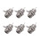 5 Pcs F Type Panel Mounted Socket Female Solder Connector Adapter 2