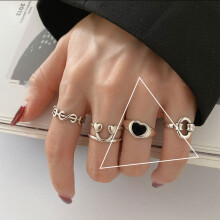 (J1071) Inspired Ins Chic 925 Silver Cross Twisted X Ring For Women Unique For Her Gift