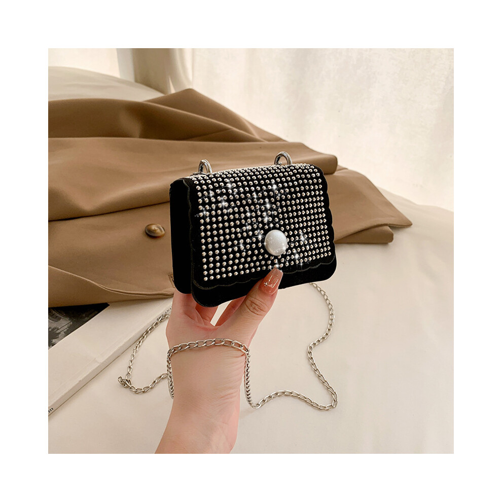 (Black) Korean Spring Fashion Small Square Bag With Chic Stitching For Women Elements-image-OPC-PGG5VRR-NEW