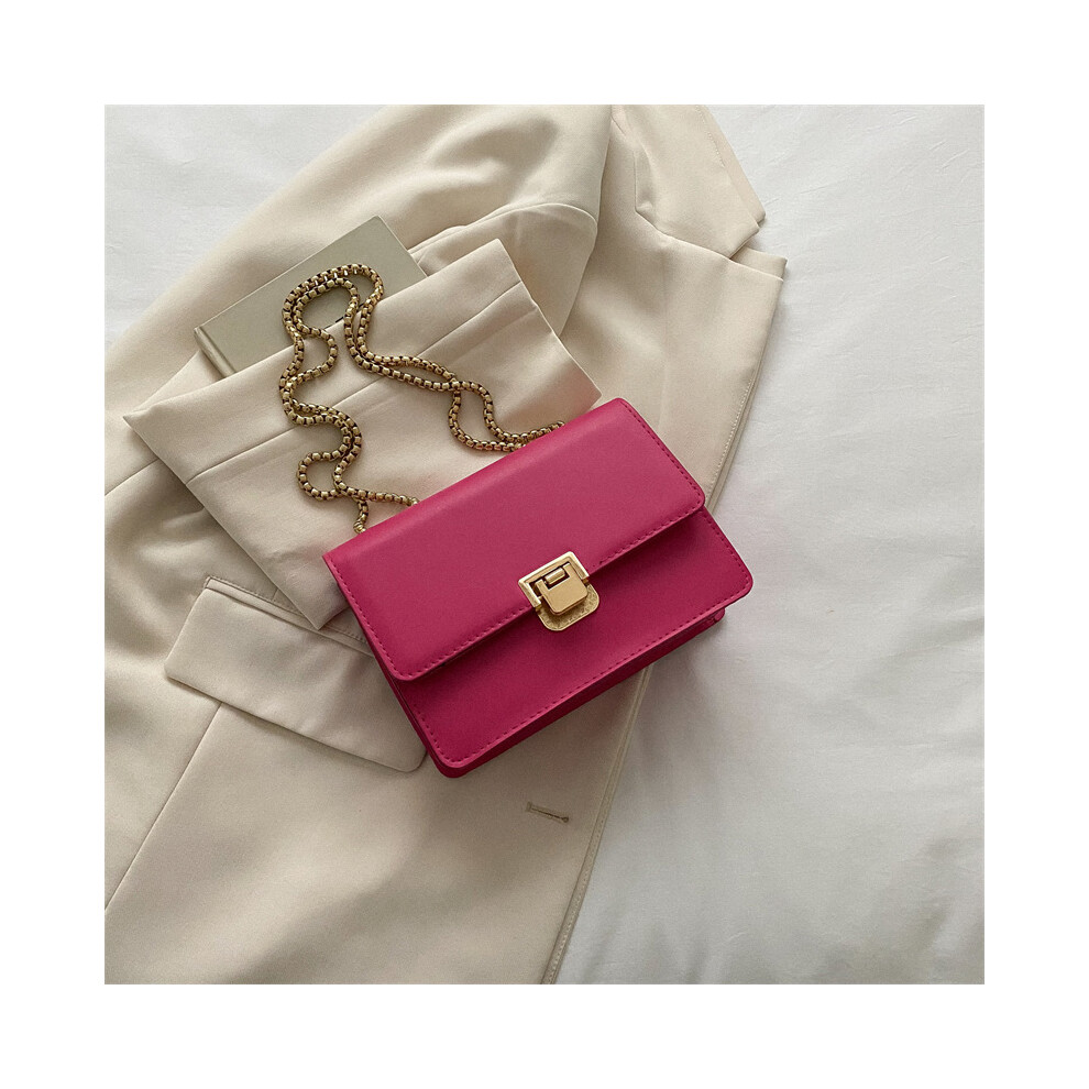 (Pink) Vintage Womens Crossbody Bag Trendy Spring Pu Handbag Medium Leather-image-OPC-PGG5WQG-NEW
